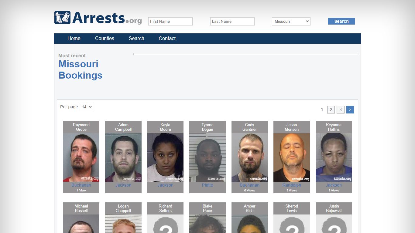 Missouri Arrests and Inmate Search