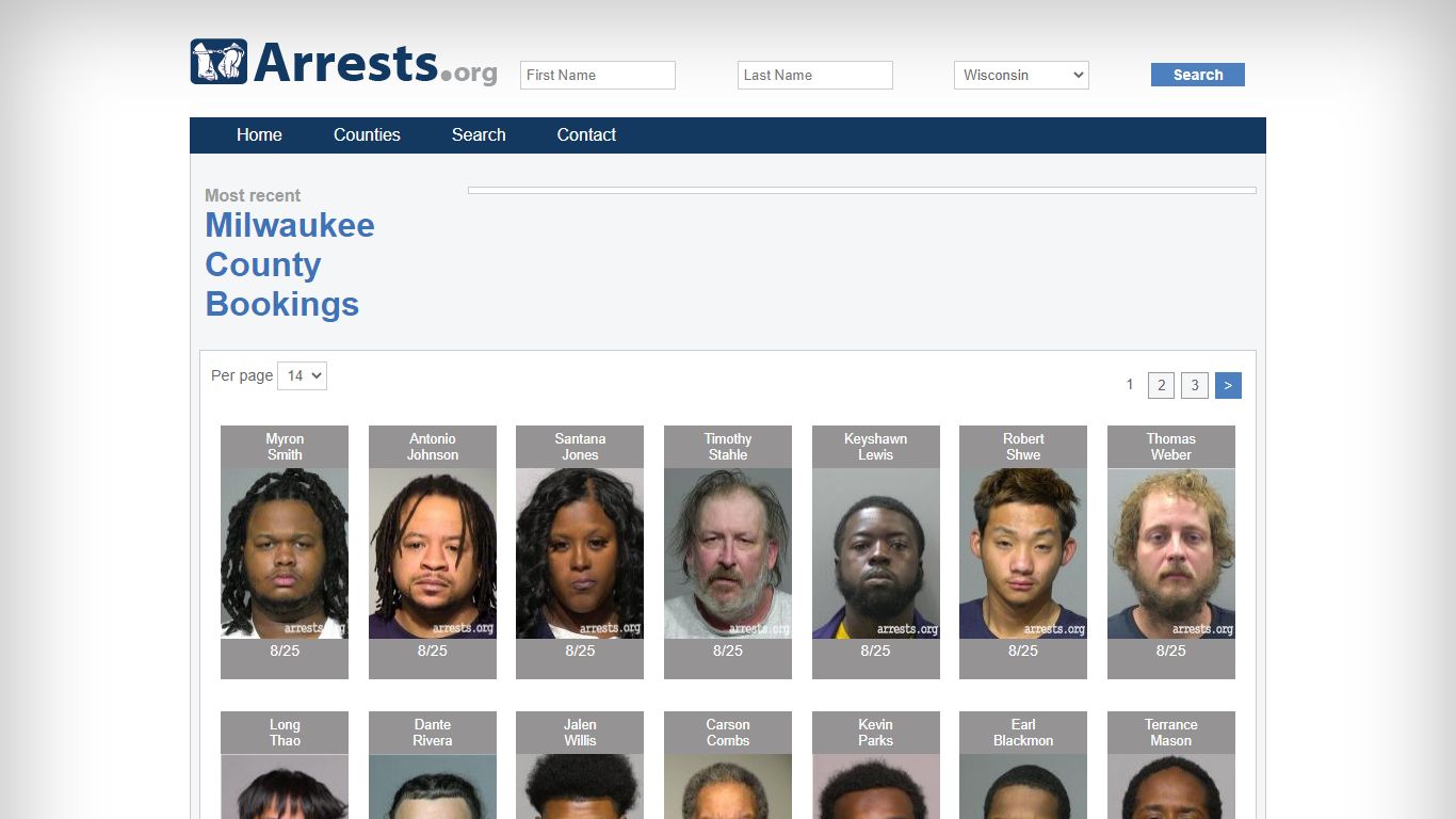 Milwaukee County Arrests and Inmate Search