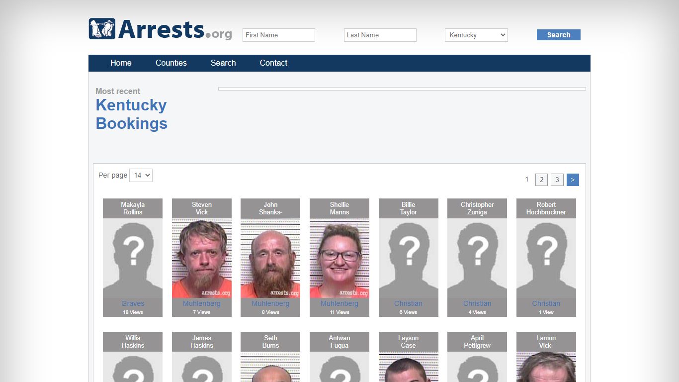 Kentucky Arrests and Inmate Search